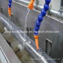 Ligne de production renforcée par fil d&#39;acier de PVC / fil d&#39;acier de PVC de 50-75mm / extrusion